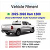 RAM Tailgate Emblem Overlay Decal Stickers 2025-2026 Ram 1500 (Color: