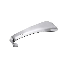 GSHLLO 2 Pcs 5.7 inch Stainless Steel Shoehorn Metal Shoe Horn Shoe Lifting Helper for Men Women