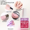 INTOBAS 5 in 1 Gel Nail Builder Kit Clear Builder