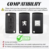 TOOMUME TOOMUME Schlsselhlle TPU, Autoschlssel Hlle Passt fr Peugeot 207 CC 308 SW 607 Expert Partner Tepee Citroen C4 C3 Picasso Berlingo FIAT Scudo, Schlsselcover Schutz Schlsselgeh?use - Flip Key