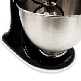 Sliding board made of acrylic, glossy white, 35 x 22 cm, for KitchenAid Classic, Artisan and many other kitchen appliances, with high-quality Teflon gliders for effortless movement, made in Germany