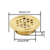 NIDETION Golden 25mm/1" Circular Soffit Vent, Stainless Steel Mesh Hole