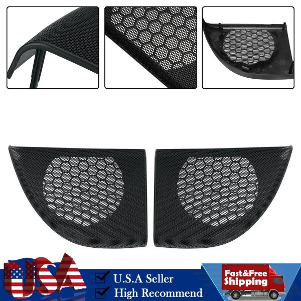 Darupsun 2x Door Speaker Cover For Mercedes For Benz C