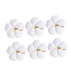 Mikinona 6pcs Napkin Rings Set Flower Napkin Holders for Wedding