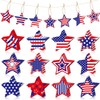 24 Pcs Independence Day Hanging Ornaments Red White Blue Star