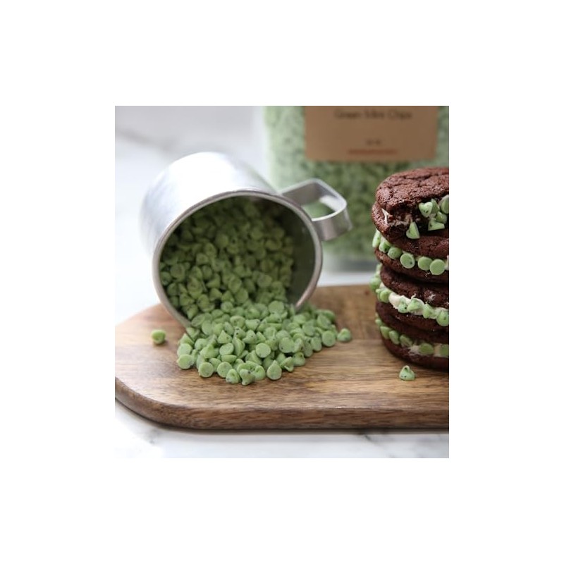 Kauffman Orchards Mint Drops, Green Cookie Baking Bits, 2 Pound