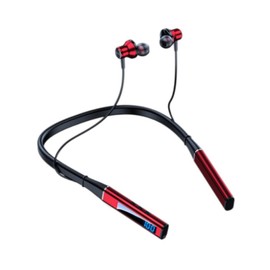 Neckband Bluetooth Headphones,100H Long Playtime Wireless Stereo Foldable Earbuds with Mic,LED Digital Display Support TF Card Waterproof Magnetic Earphones in Ear Headsets for Sports/Workout/Calling