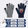 Guantes para niños con visualización táctil cálidos, guantes de invierno