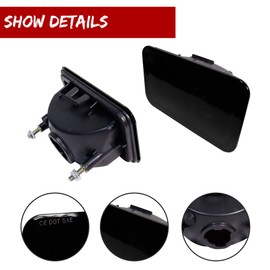 KENRTIR Smoked Lens 3 IN 1 LED Fog lamp Housing Assembly Replacement For 2005 2006 2007 2008 2009 Hummer H2 Rear Bumper Reflector Turn Signal Brake Tail Lights