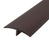 Outwater Plastic T-molding 1-1/2 Inch Dark Chocolate Brown Flexible Polyethylene