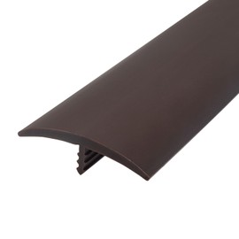 Outwater Plastic T-molding 1-1/2 Inch Dark Chocolate Brown Flexible Polyethylene Center Barb Tee Moulding 12 Foot Coil