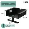 Ilyapa Under Desk Mount, Steel CPU Under Desk Computer Mount