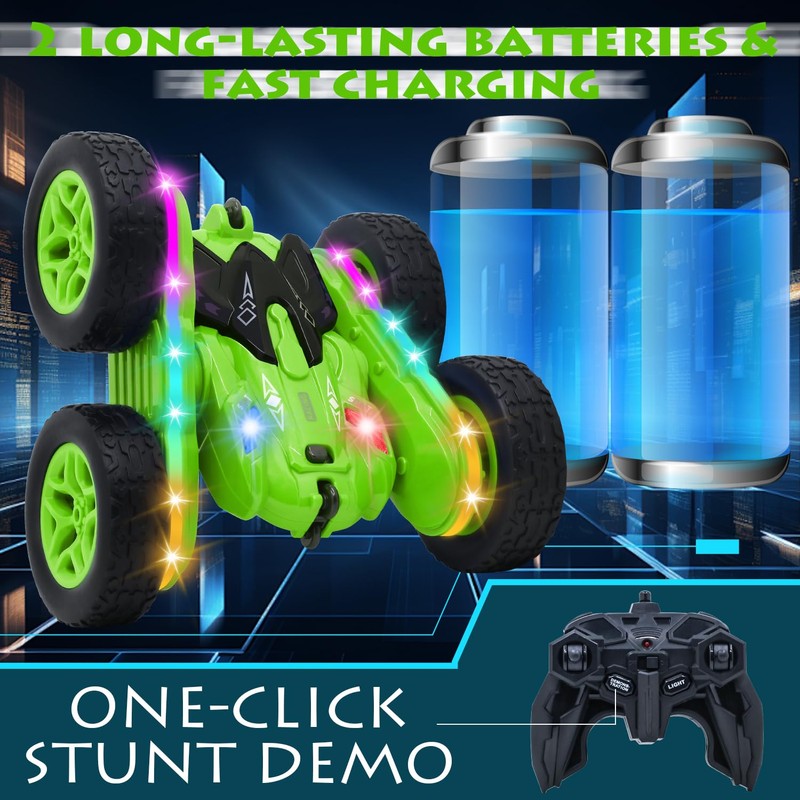 Tailtango Remote Control Car, Stunt RC Cars 2.4Ghz Double Sided