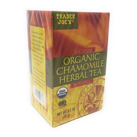 Trader Joe's No Caffeine Organic Chamomile Herbal Tea 20 Tea Bags