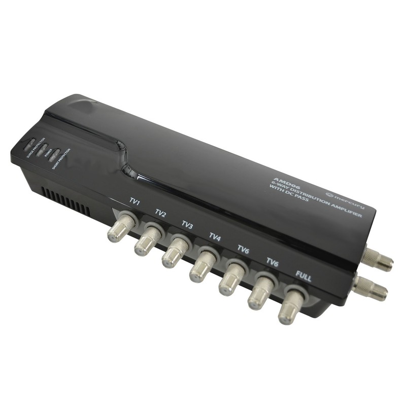 Professional TV Booster - 6 Way