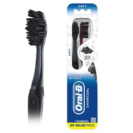 Oral-B Oral-B Charcoal Toothbrushes, Soft, 2 Count