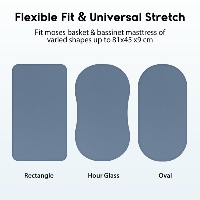 Yoofoss Cot Bed Sheets 81 x 41 cm Fitted Super