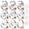 Simpeak Easter Cookie Cutters Set, 9PCS Stainless Steel Cookie Mold