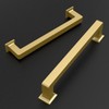 ROMATEE 10 Pack 5 Inch(128mm) Matte Gold Cabinet Pull Gold