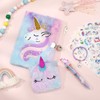 FRIUSATE Unicorn Secret Diary for Girls, Unicorn Lockable Diary Plush