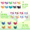 Guiqulai 72 Pcs Mini Resin Axolotl Figures, 3 Styles Resin