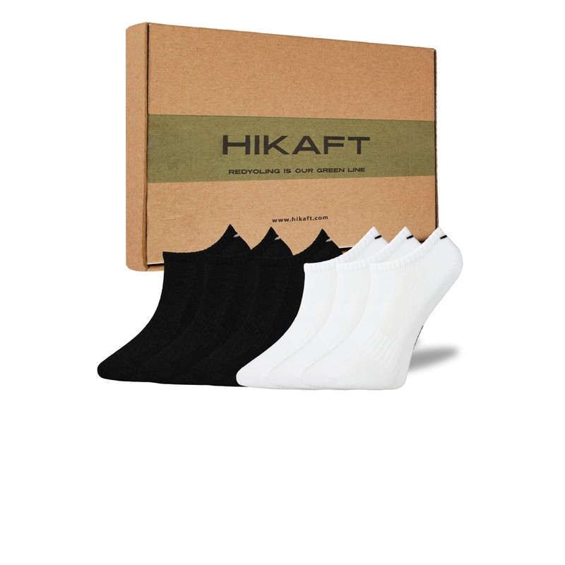 hikaft Sneaker Socks- Cotton Ankle Socks Women and Men- Breathable