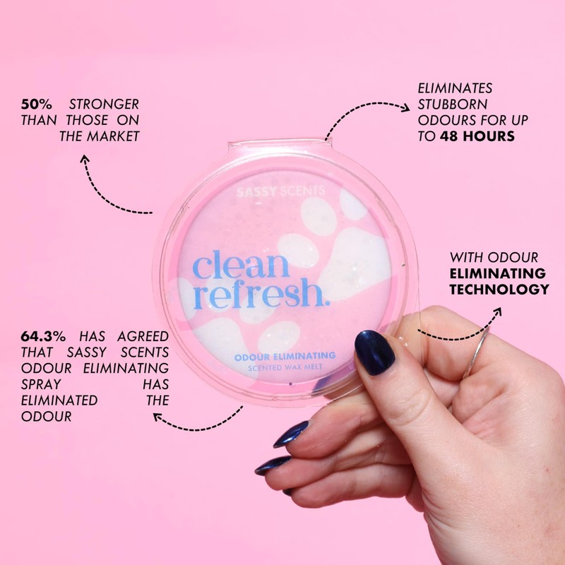 SASSY SCENTS Clean Refresh - Odour ELIMINATING - Strong Scented