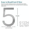 Adoorn 4 Inch Mailbox Numbers - Number 5, Silver Color,