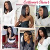 EAGERA Bob Wigs Human Hair Glueless Wear and Go 12