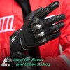 WTACTFUL Goatskin Leather Carbon Knuckle Motorcycle Gloves for Men &