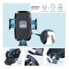 PUNKZZ Soporte Porta Celular Teléfono Para Auto Giratorio De 360º