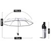 Clear Umbrella for Girls Compact Floding Transparent Umbrella Rain Women