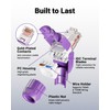 VCELINK CAT6 Tool-Free RJ45 Connector, No-Crimp Compact UTP Reusable Plug