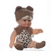 Oricageiry 12 Inch Baby Doll with Purple Plaid Outfit and