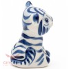 Tiger collectible Gzhel Porcelain Figurine Symbol 2022 Year Гжель
