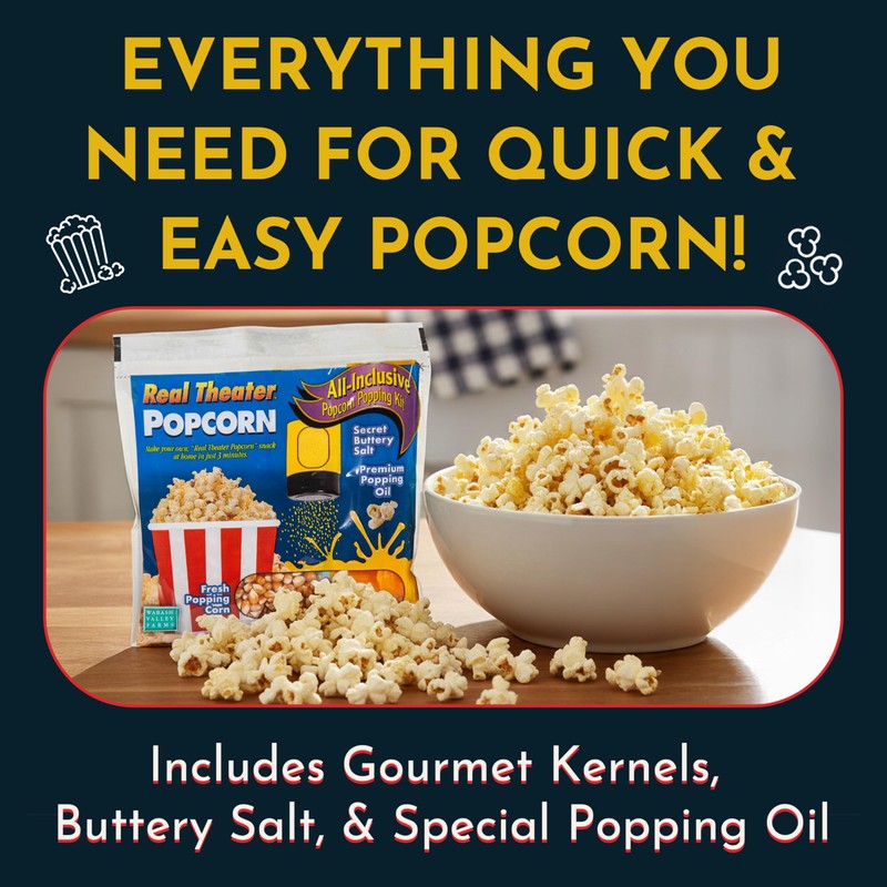 Wabash Valley Farms Theater Popcorn Kits - 10 Pre-Portioned Popcorn