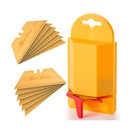 Bates - Utility Knife Blade Dispenser, 40 Pack, Titanium Plated Box Cutter Refills