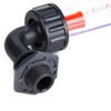 LZS-15W Elbow Liquid Flowmeter ABS Plastic Tube Type Waterflow Meter