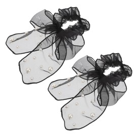 WOONEKY Big Satin Bowknot Hair Bands Elastic Bands Hair Ribbon Scrunchy Ponytail Holder