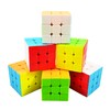 INTEGEAR 6 Pack Full Size Stickerless 56mm Magic Speed Cube