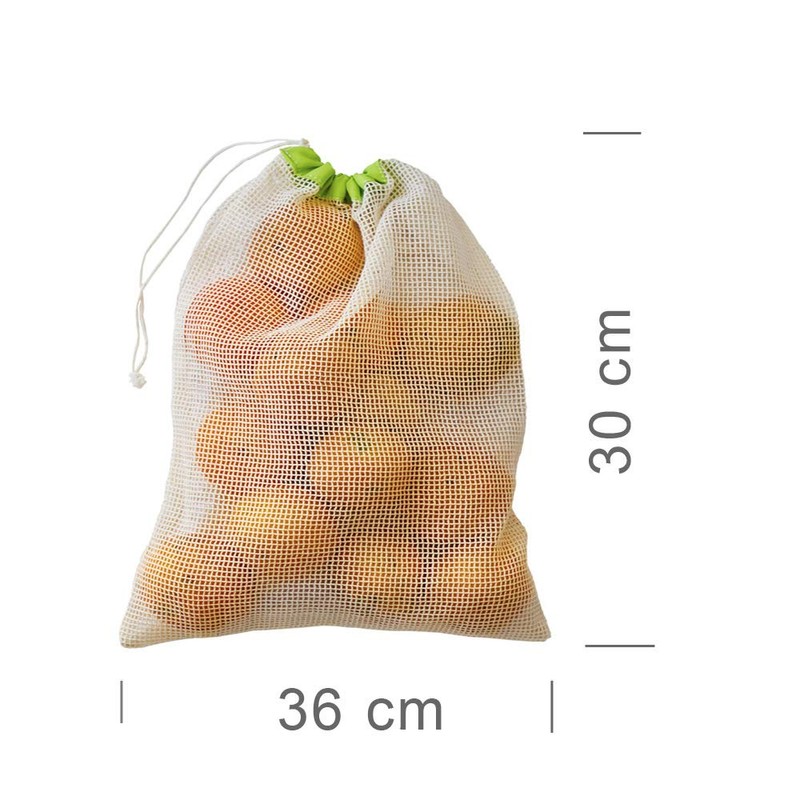 6 Fruit and Vegetable Bags, 3 x 36 x 24