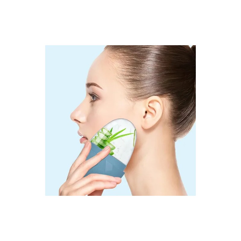 Rodillo Silicón Hielo Para Masaje Facial Reutilizable