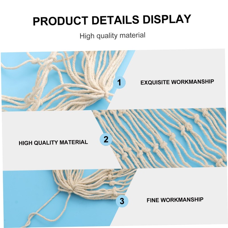 LABRIMP Wall Hanging Nautical Fishing Net Decoration for Luau Party