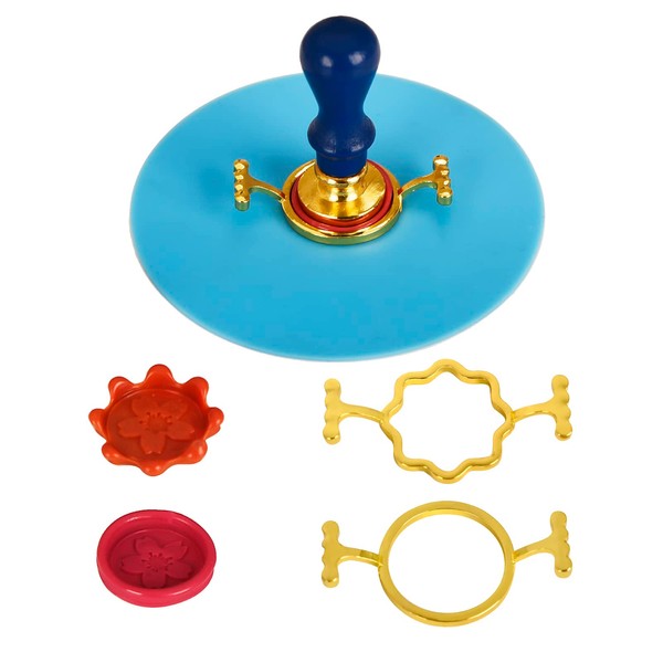 S SANGLE SOPFFY Metal Wax Seal Molds Kit with Silicone