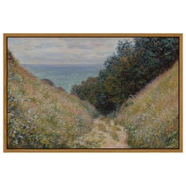ARPEOTCY Framed Canvas Wall Art Prints, 16x24 Inch, Vintage Classic Ocean Monet Prints for Home Decor, Hanging Wall Art for Bedroom, Living Room, Bathroom, Office