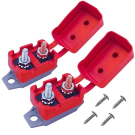 Tiwerlfe 40 Amp Circuit Breaker Waterproof Inline Fuse Inverter for Car ATV Marine Trolling Motors Boat Power Protect 12V-24V, with Screw