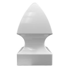 Weatherables | AWCP-Gothic-4 | Gothic Vinyl Post Cap | for A True 4 Inch x 4 Inch Post | White