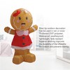 Valentines Day Inflatables Gingerbread Girl Waterproof Thickened Blow Up Gingerbread