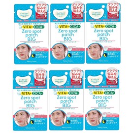 Popberry Today's Cosme Zero Spot Patch, Big 6 Patches, Set of 6 Bags, Vitamin, CICA, Deer, Tracea Extract, Point Patch, Spot Patch, Korean Cosmetics