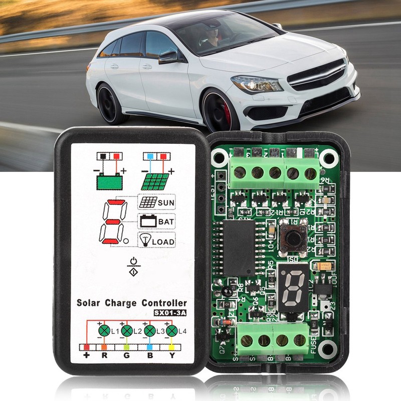 6V 12V PWM Solar Charge Controller Support for Lithium and